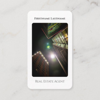 Carte De Visite Agent immobilier QR-Code location de bureaux moder