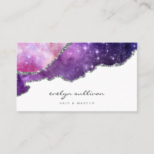 Carte De Visite agneau rose pourpre bleu aquarelle