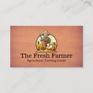 Carte De Visite Agriculteur avec mouton   Agriculture