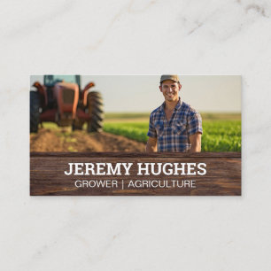 Carte De Visite Agriculteur et tracteur