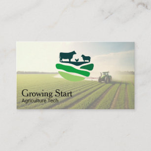 Carte De Visite Agriculture Agriculteur Tracteur