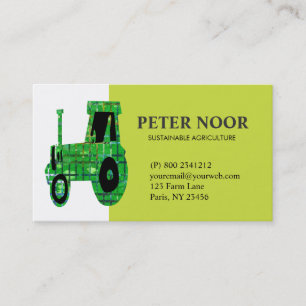 Carte De Visite Agriculture de tracteur