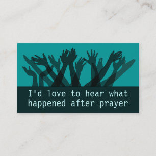 Carte De Visite Aide de rapport du ministère Testimony.Praise de