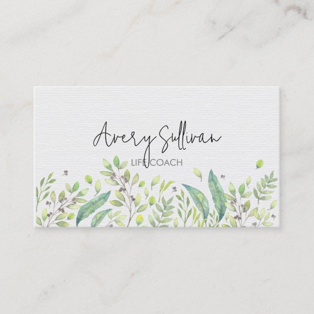 Carte De Visite Aide personnelle de Life Coach (Devant)