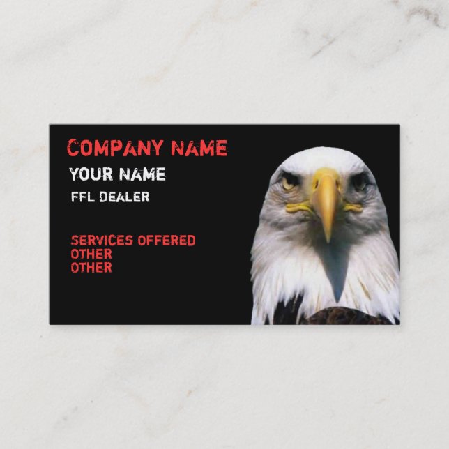 carte de visite aigle (Devant)
