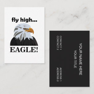 Carte De Visite Aigle Aigle chauve vole haut Aigle