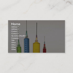 Carte De Visite Aiguilles hypodermiques