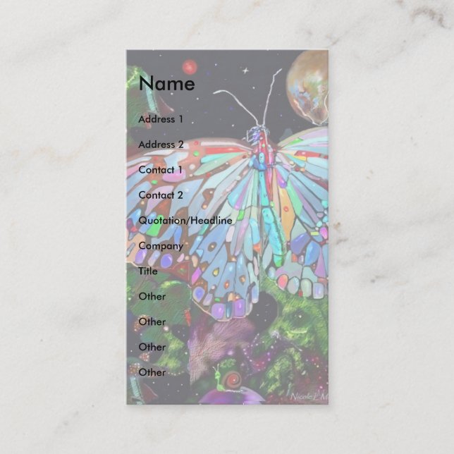 Carte De Visite Aimez la Terre ! (Devant)