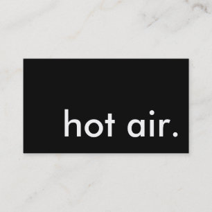 Carte De Visite air chaud. (SOLDE)