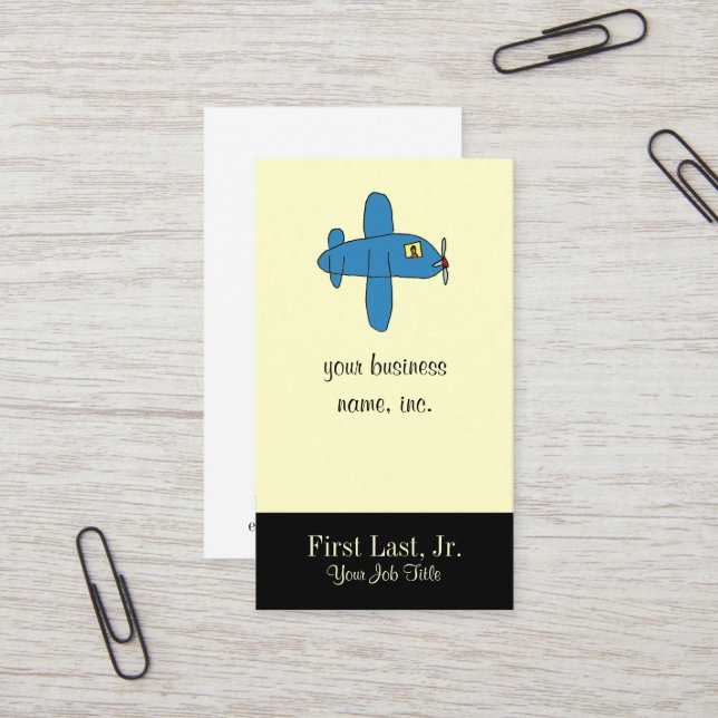 Carte De Visite Airbeep Colorized (Devant/Arrière en situation)