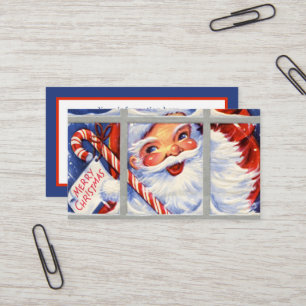 Carte De Visite ajouter des informations sur le Père Noël vintage