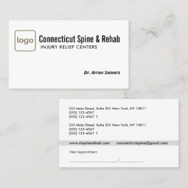 Carte De Visite Ajouter le logo Chiropractic Chiropractor Nominati