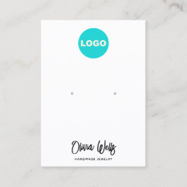 Carte De Visite Ajouter Logo Signature Script Bijoux à oreille bla