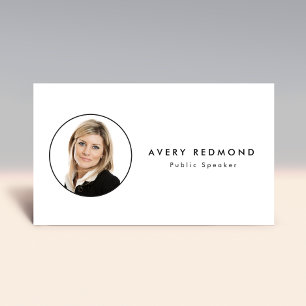 Carte De Visite Ajouter Modèle Photo Insertion Pour Professionnels