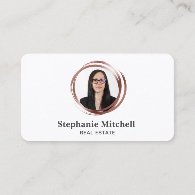 Carte De Visite Ajouter Modèle Photo Insertion Pour Professionnels (Dos)