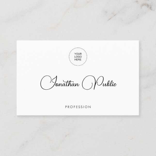 Carte De Visite Ajouter Télécharger le logo de la société ici Mode (Devant)