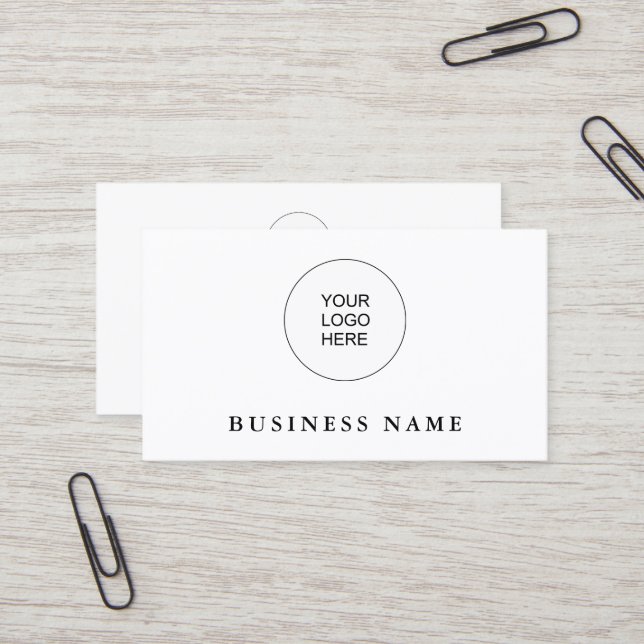 Carte De Visite Ajouter Télécharger Votre Propre Entreprise Logo M (Devant/Arrière en situation)