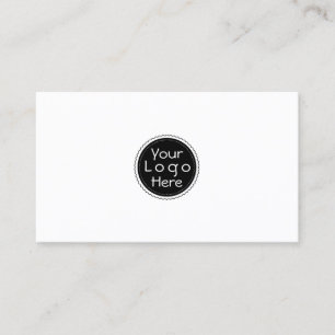 Carte De Visite Ajouter votre cercle de logo personnalisé affaires