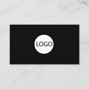Carte De Visite Ajouter votre cercle de logo personnalisé professi