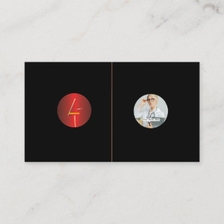 Carte De Visite Ajouter votre cercle d'image de logo personnalisé 