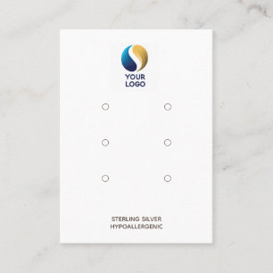 Carte De Visite Ajouter Votre Logo 3 Paires Porte-oreille Porte-or