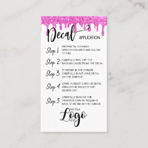 Carte De Visite AJOUTER VOTRE LOGO application de décalcomanie CA