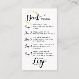 Carte De Visite AJOUTER VOTRE LOGO application de décalcomanie CAR