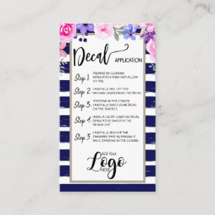 Carte De Visite AJOUTER VOTRE LOGO application de décalcomanie CAR