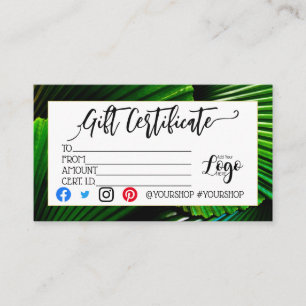 CARTE DE VISITE AJOUTER VOTRE LOGO BON D'AFFAIRES