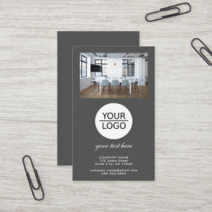 Carte De Visite Ajouter votre logo Promotion du texte personnalisé