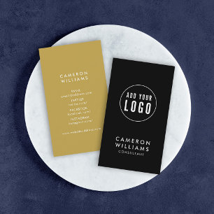 Carte De Visite Ajouter votre logo simple couleur modifiable média