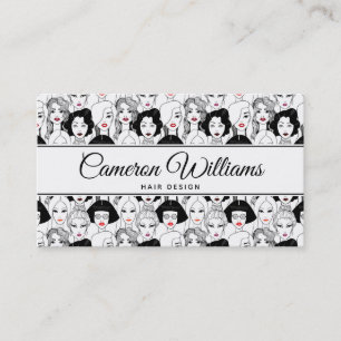 Carte De Visite Ajoutez vos femmes nommées de   avec le motif de