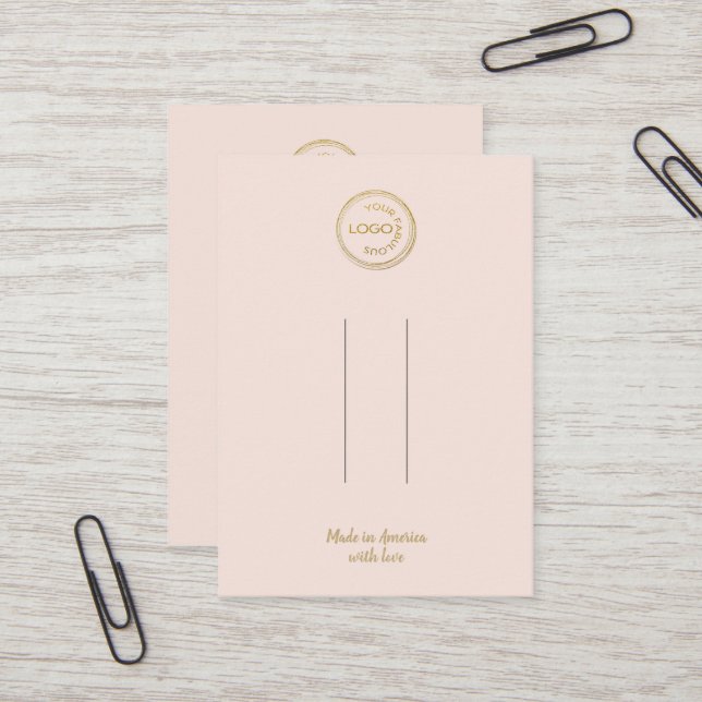 Carte De Visite Ajoutez Votre Clip Coiffure Barrette Écran Bleu Lo (Devant/Arrière en situation)