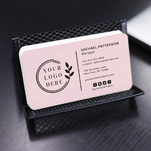Carte De Visite Ajoutez votre logo Code QR des médias sociaux Corp