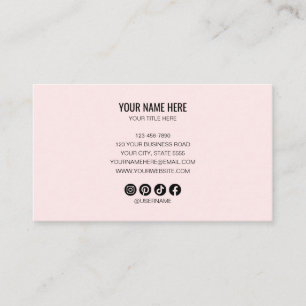Carte De Visite Ajoutez votre logo personnalisé cercle professionn