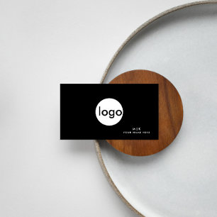 Carte De Visite Ajoutez votre logo personnalisé cercle professionn