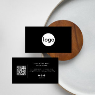 Carte De Visite Ajoutez votre logo personnalisé cercle professionn