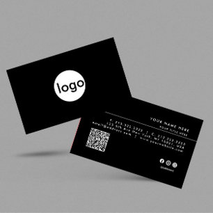Carte De Visite Ajoutez votre logo personnalisé cercle professionn