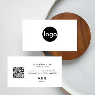 Carte De Visite Ajoutez votre logo personnalisé cercle professionn