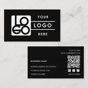 Carte De Visite Ajoutez votre logo personnalisé Rectangle Professi