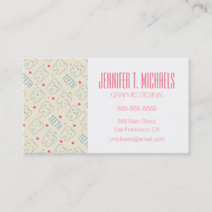 Carte De Visite Ajoutez votre motif heureux   en pastel nommé de