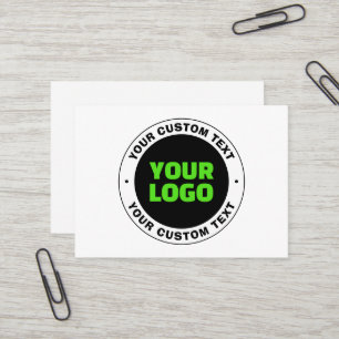 Carte De Visite Ajoutez votre propre logo d'entreprise ou votre co