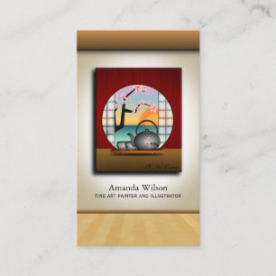 Carte De Visite Ajoutez votre propre peintre d'artiste de