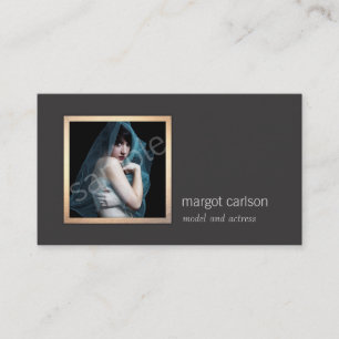 Carte De Visite Ajoutez votre propre photo Chic Fashion Photograph