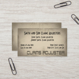 Carte de visite Ajusteur de sinistres