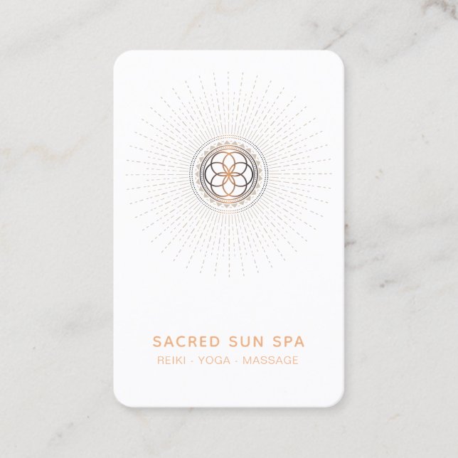 Carte De Visite *~* Alchimie Géométrie Sacrée Shaman Mandala (Devant)