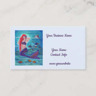 Carte De Visite Aleanna Mermaid aux poissons tropicaux par Renee L
