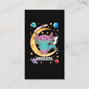 Carte De Visite Alien Axolotl Pastel Goth Space Crescent