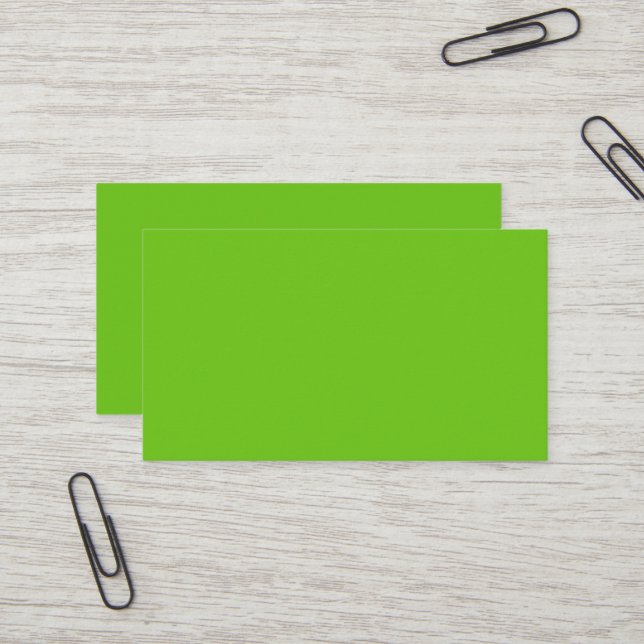 Carte de visite Alien Green (Devant/Arrière en situation)