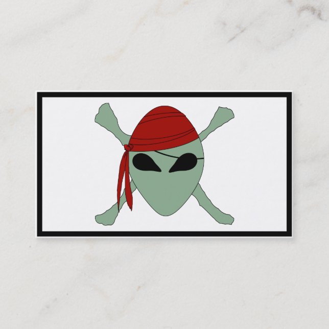 Carte De Visite Alien Pirate (Devant)
